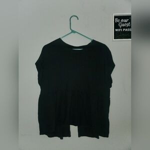 Aerie Black Short Sleeve Tee